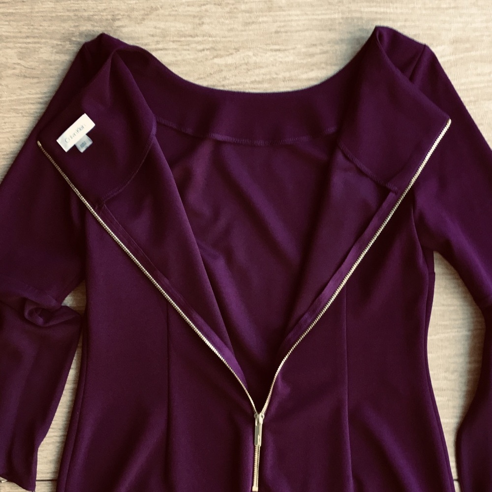 Calvin Klein Chiffon Sleeve Dress - Picture 6 of 7